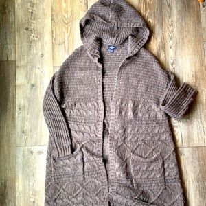 American Eagle Hooded Cardigan